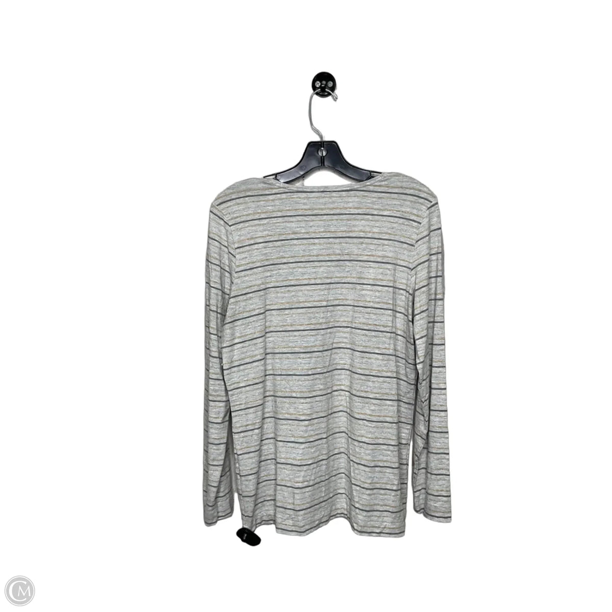 Top Long Sleeve By Chicos In Grey, Size: M