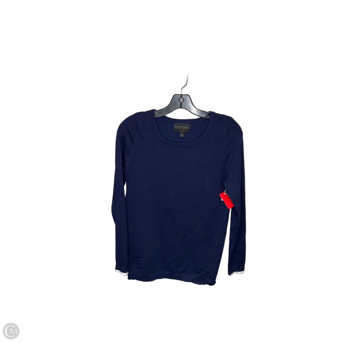 Top Long Sleeve By Absolutely In Navy, Size: S