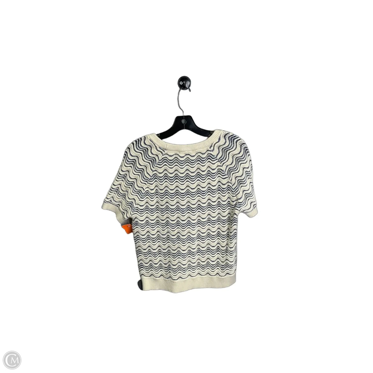 Top Short Sleeve By Loft In Striped Pattern, Size: Mp