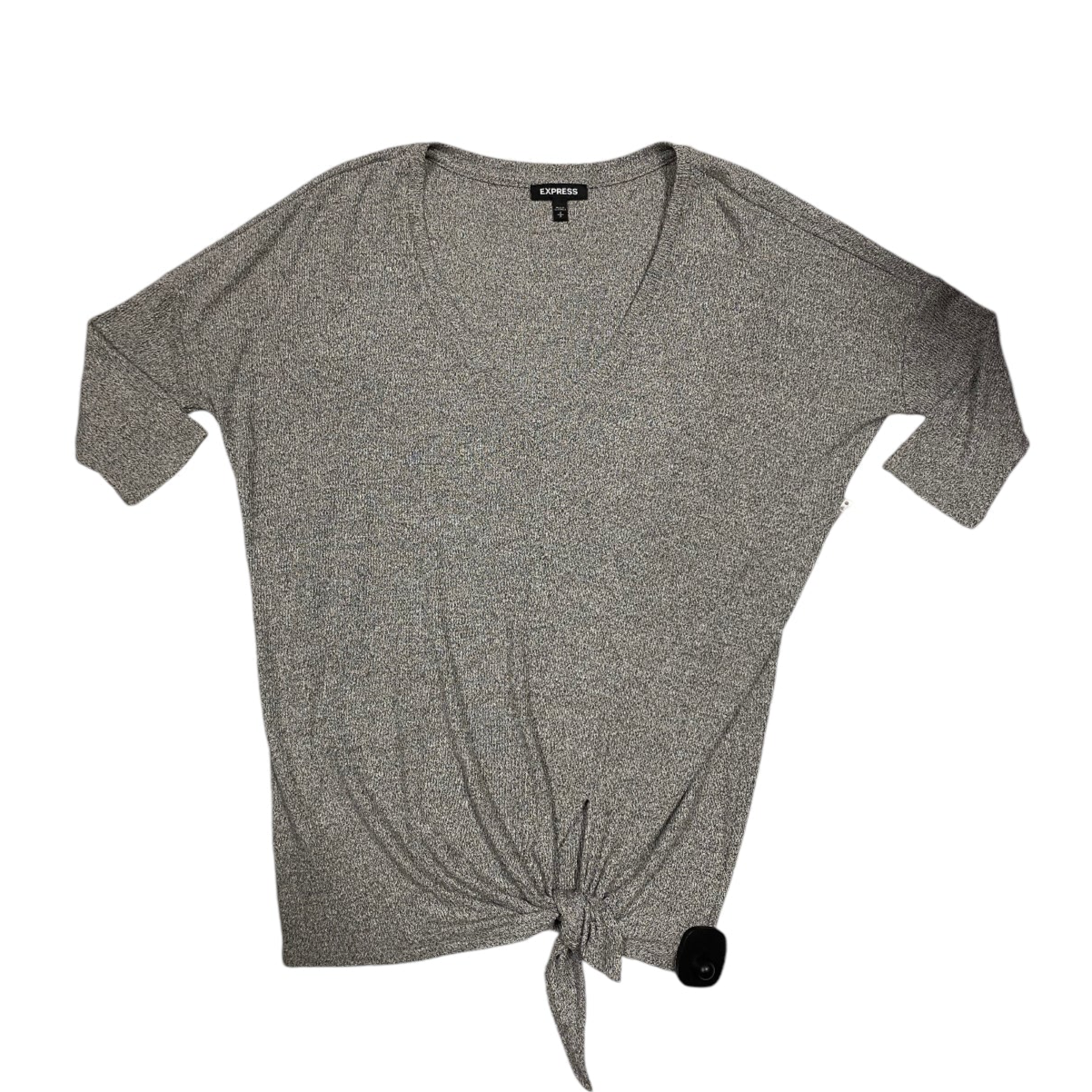 Top Long Sleeve By Express In Grey, Size: S