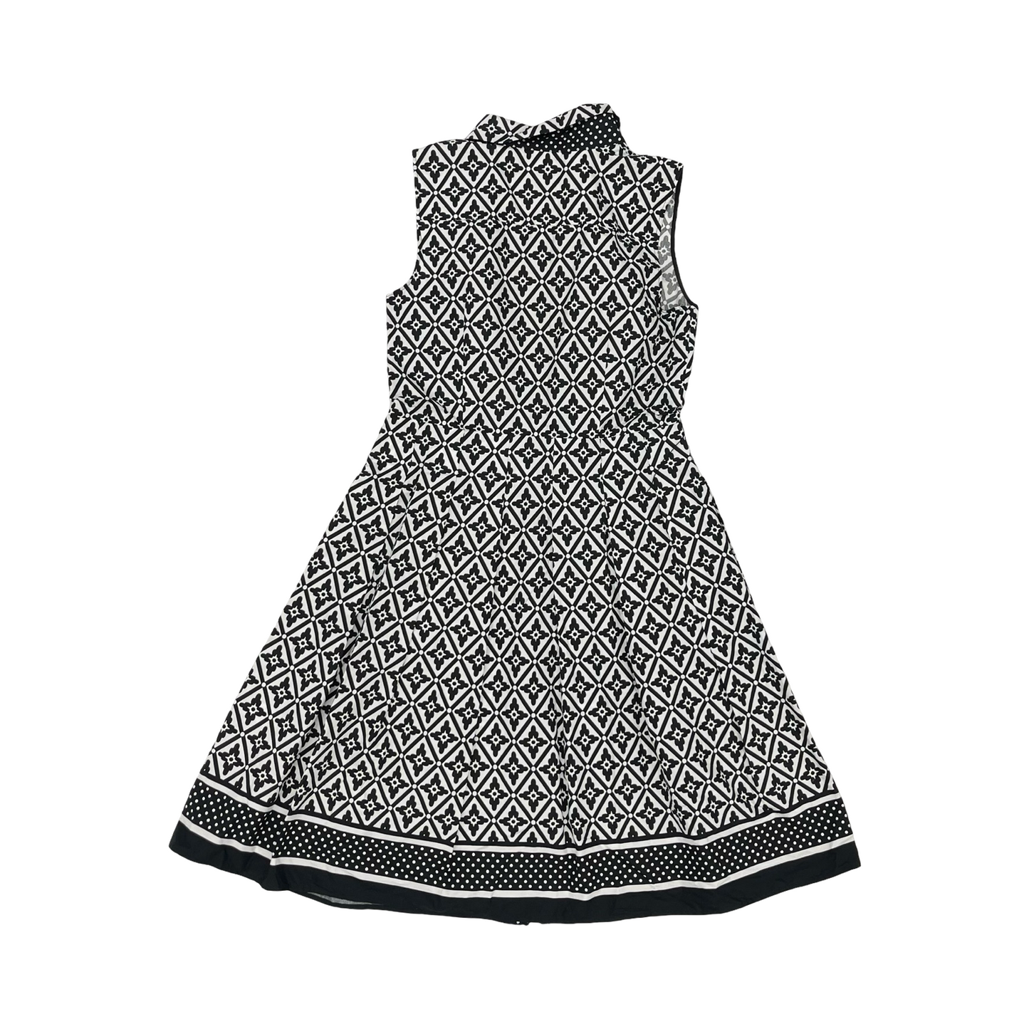 Dress Casual Short By Talbots In Black & Cream, Size:8