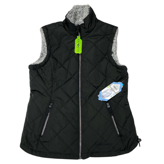 Vest Faux Fur & Sherpa By Clothes Mentor In Black, Size:L