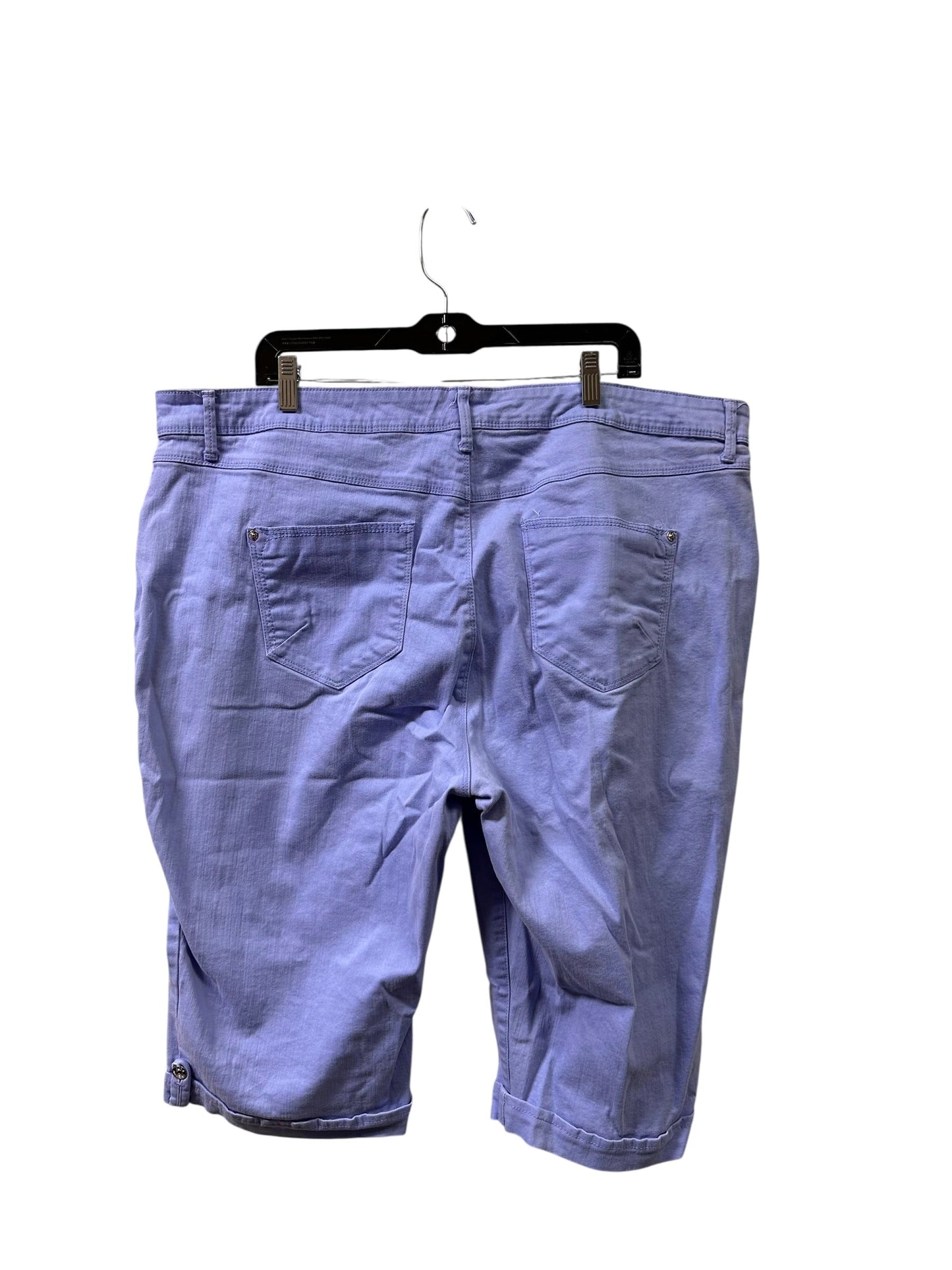 Shorts By Gloria Vanderbilt In Blue, Size:3X