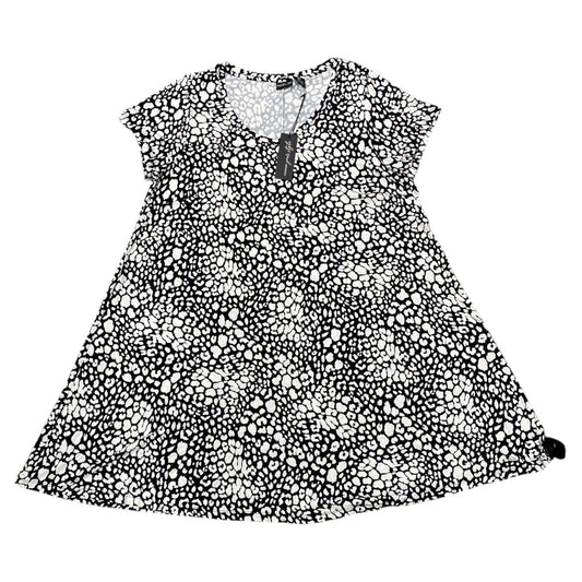 Dress Casual Midi By Rachel Zoe In Black & White, Size:2X