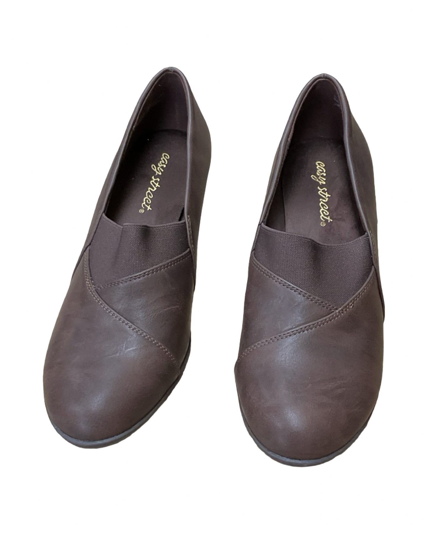 Shoes Heels Block By Easy Street In Brown, Size:7