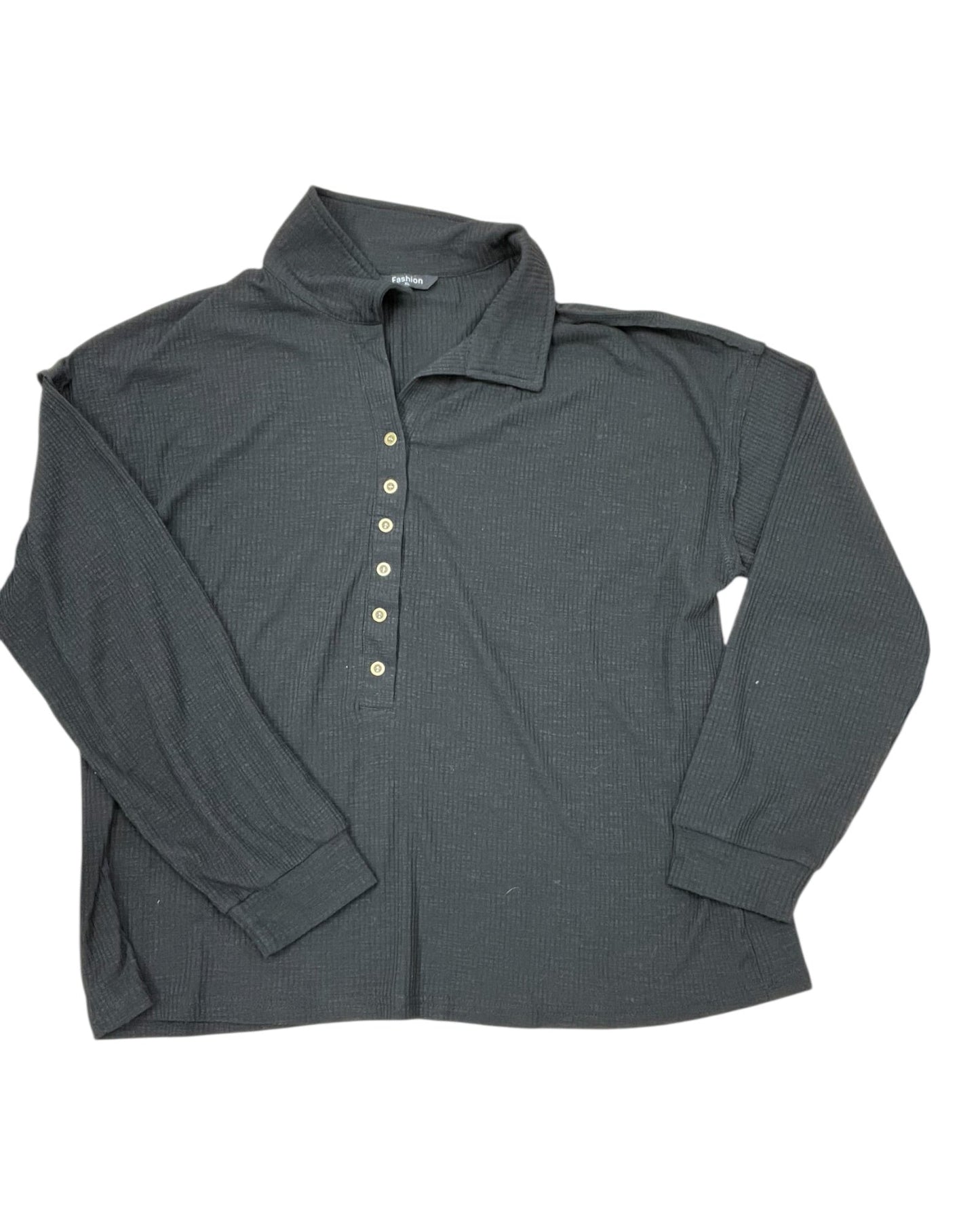 Top Ls By Clothes Mentor In Black, Size:Xl
