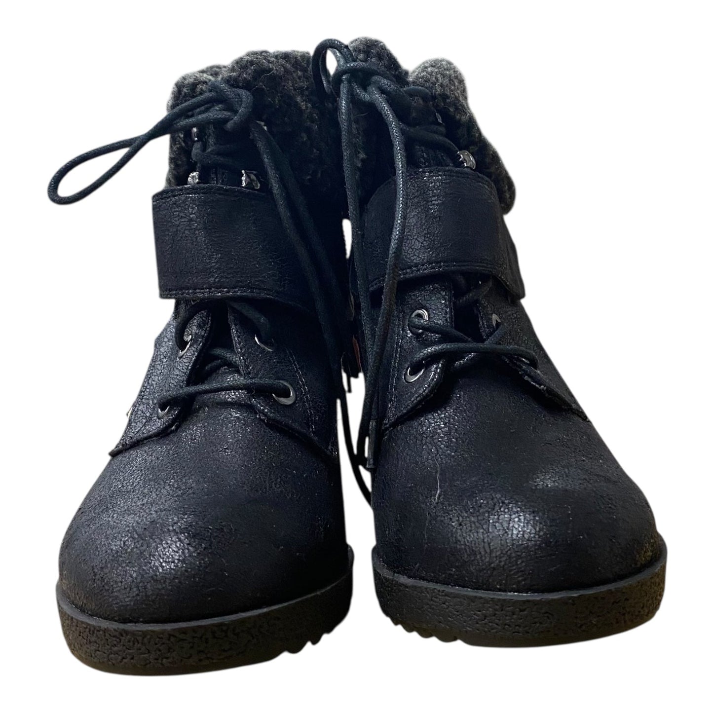 Boots Ankle Heels By Simply Vera In Black, Size:8