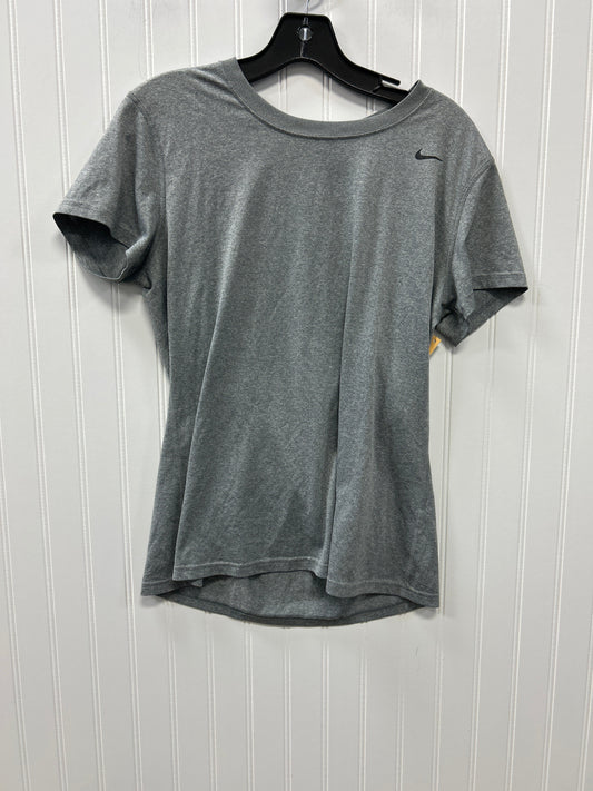 Athletic Top Ss By Nike Apparel In Grey, Size:M