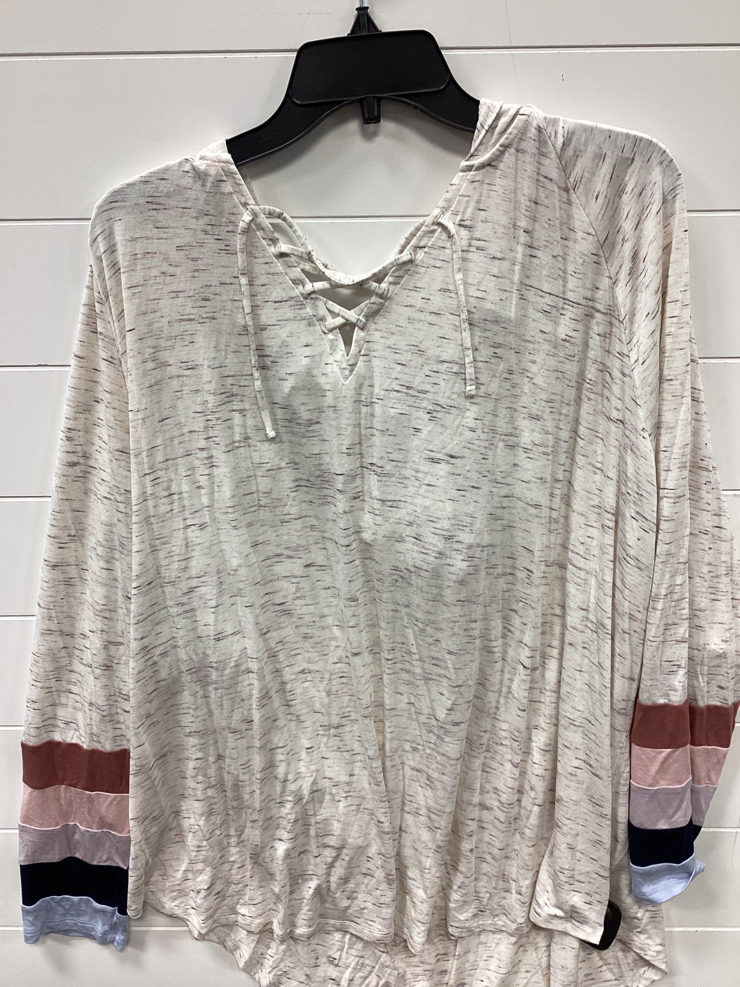 Top Ls By Maurices In Cream, Size:4X
