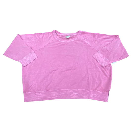 Sweatshirt Crewneck By J. Crew In Pink, Size:2X