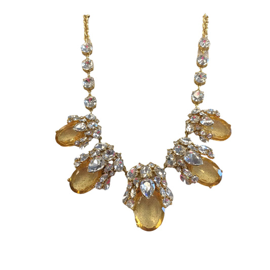 Necklace Statement By Talbots In Gold