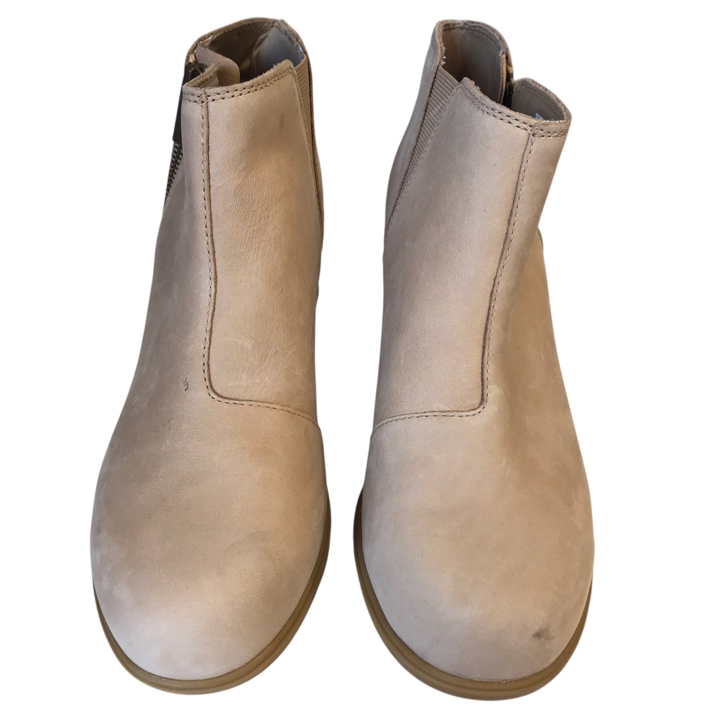 BOOTS ANKLE HEELS by SOREL in TAN, Size:10