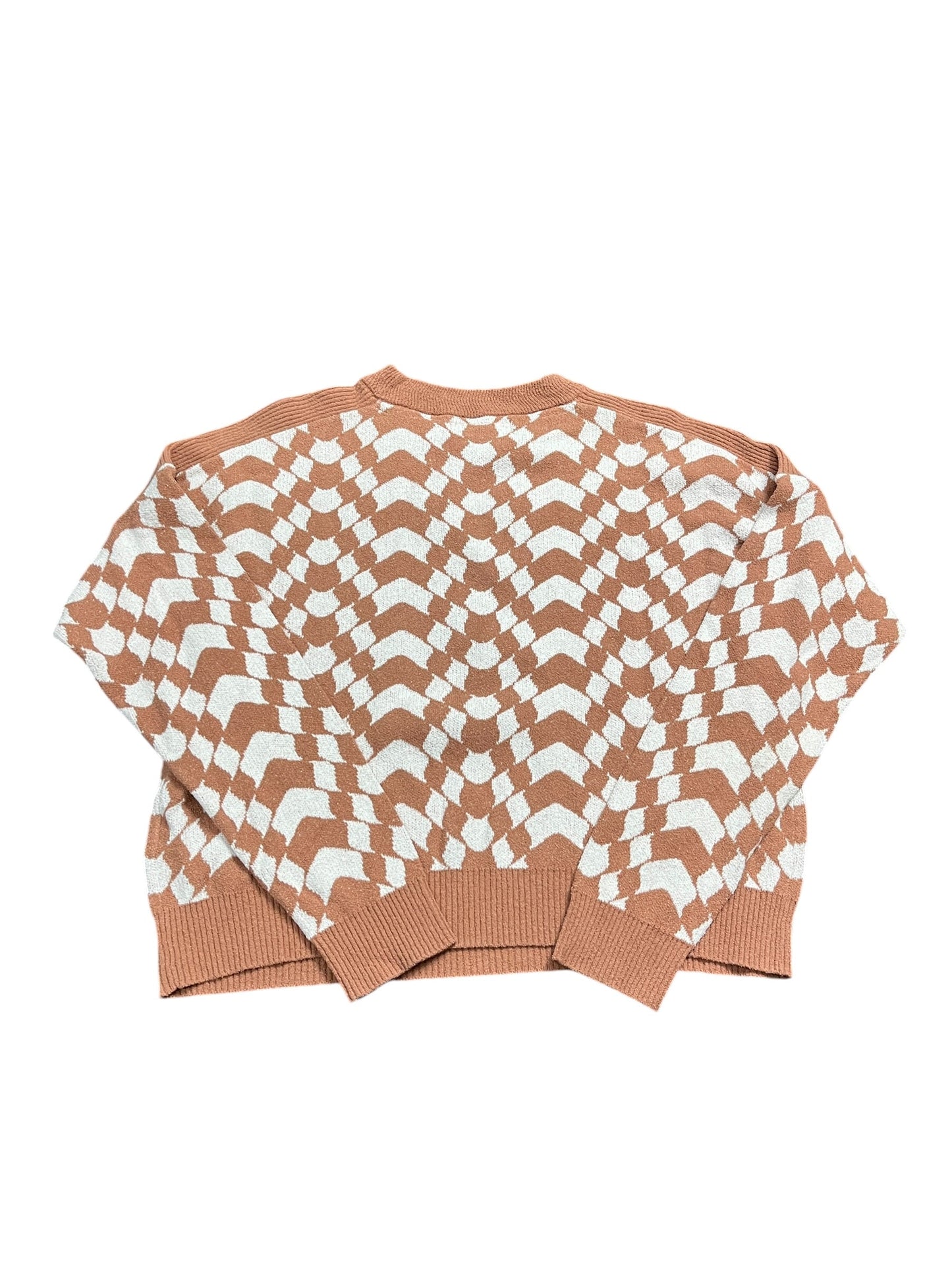 Top Ls By Spiritual Gangster In Orange & White, Size:S