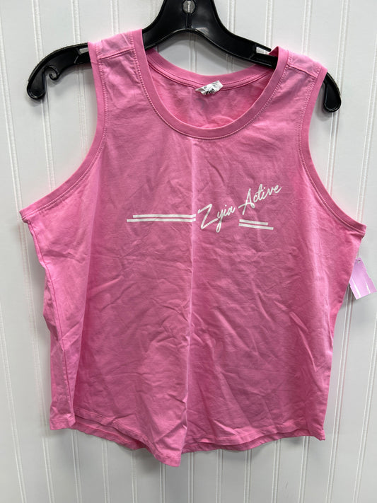 Athletic Tank Top By Zyia In Pink, Size:Xl