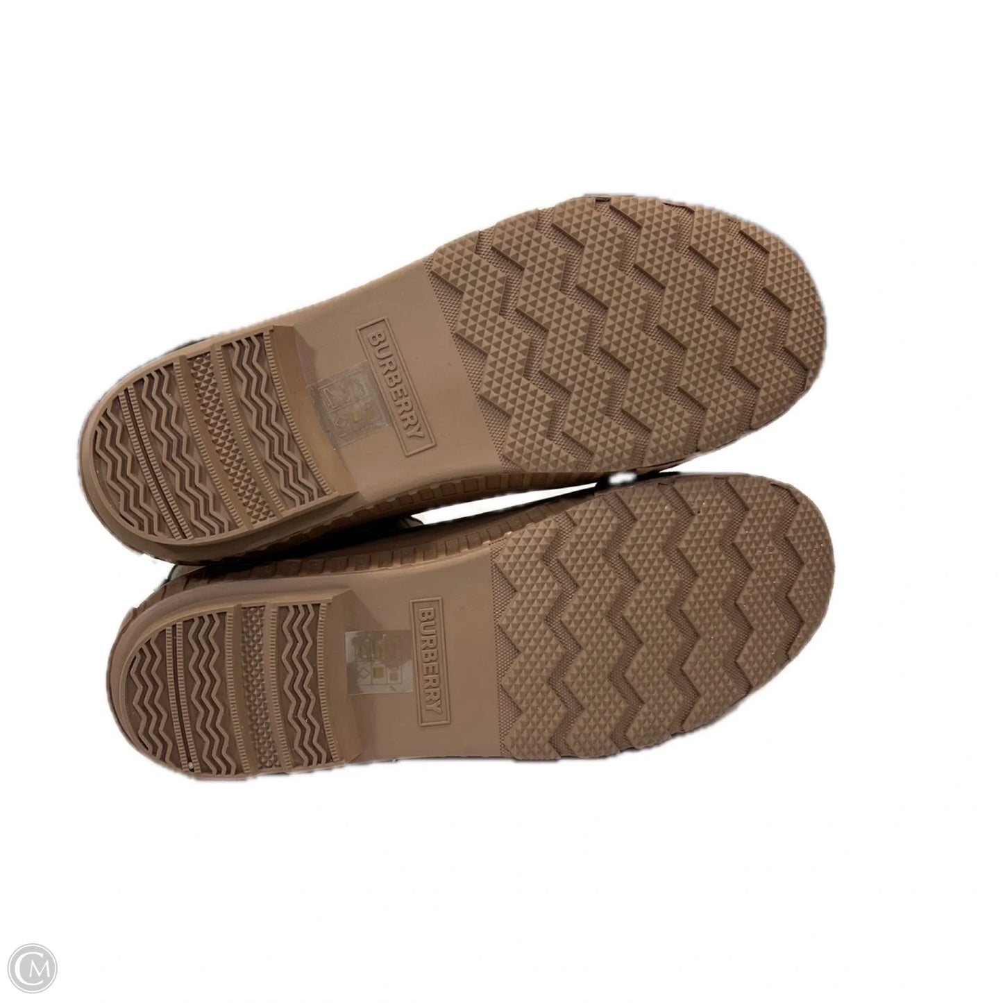 Boots Rain By Burberry In Plaid Pattern, Size: 9.5