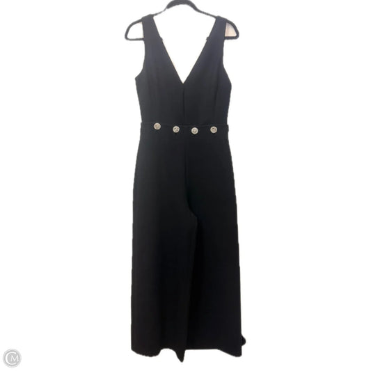 Jumpsuit Designer By Tory Burch In Black & Silver, Size: 8