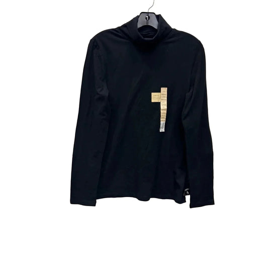 Top Long Sleeve By Sonoma In Black, Size: M