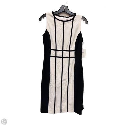 Dress Casual Midi By Calvin Klein In Black & White, Size: Sp