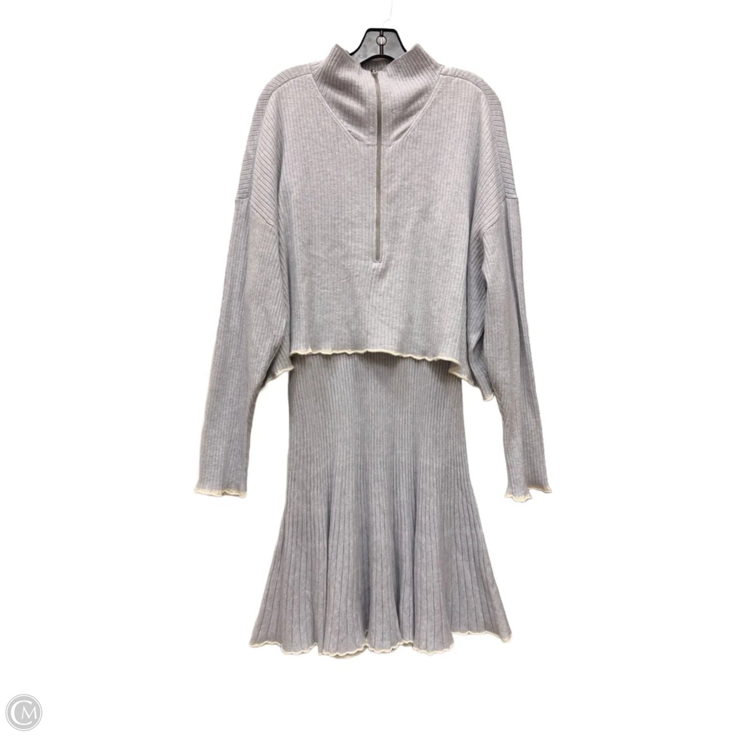 Dress Designer By Daily Practice By Anthropologie In Blue & Cream, Size: 3x