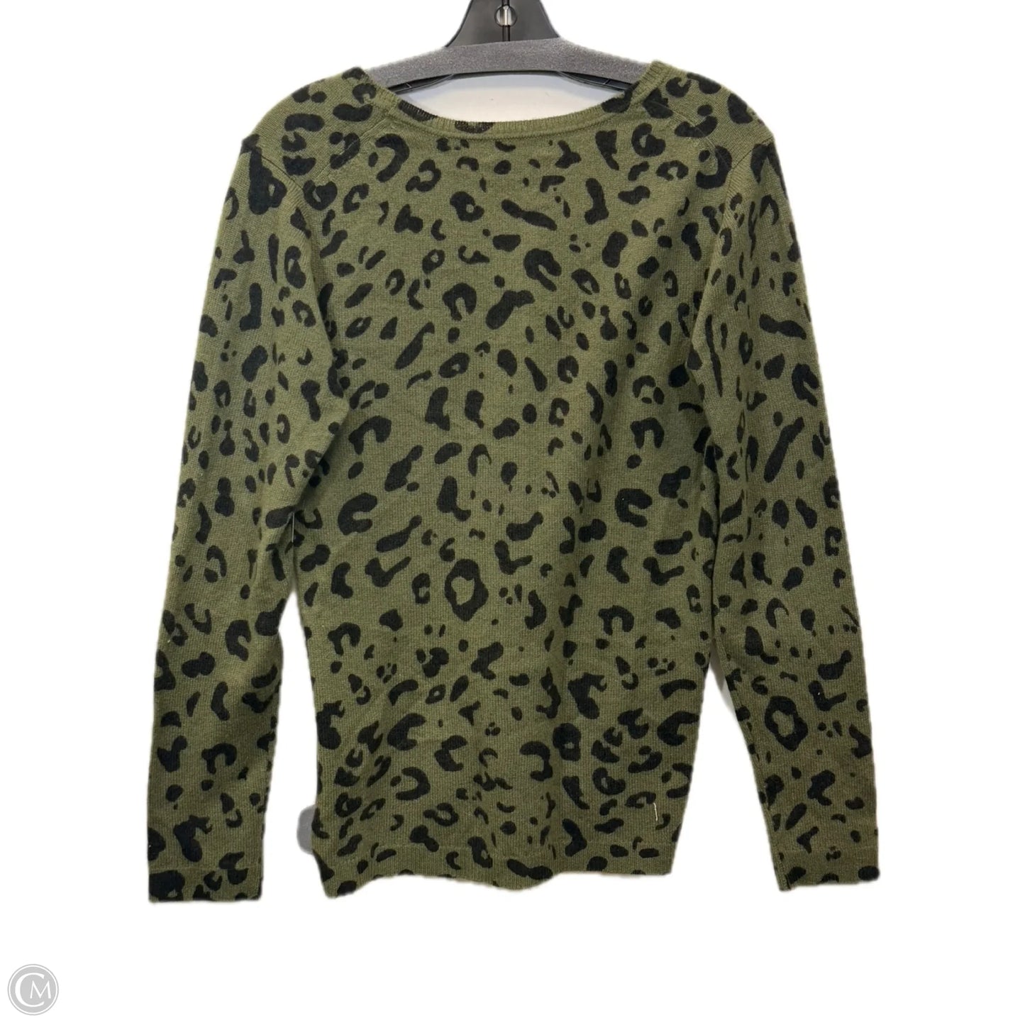 Sweater By Morgan Taylor In Animal Print, Size: L