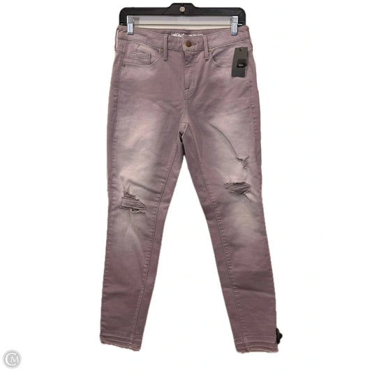 Jeans Skinny By Mossimo In Purple, Size: 4