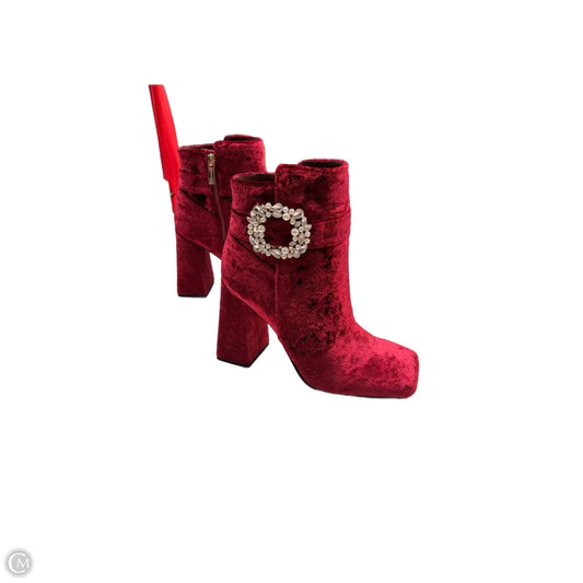 Boots Ankle Heels By Jessica Simpson In Red, Size: 6