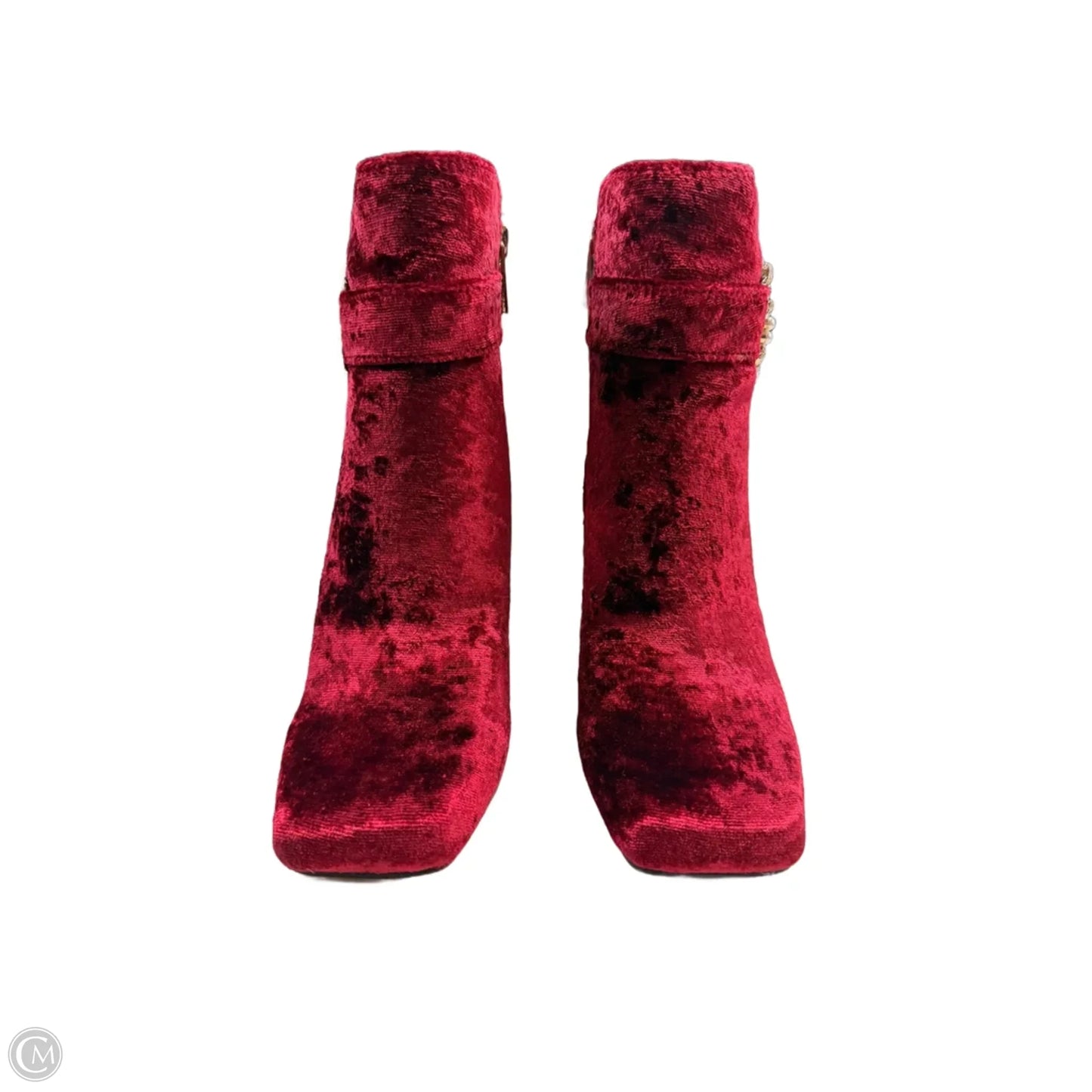 Boots Ankle Heels By Jessica Simpson In Red, Size: 6