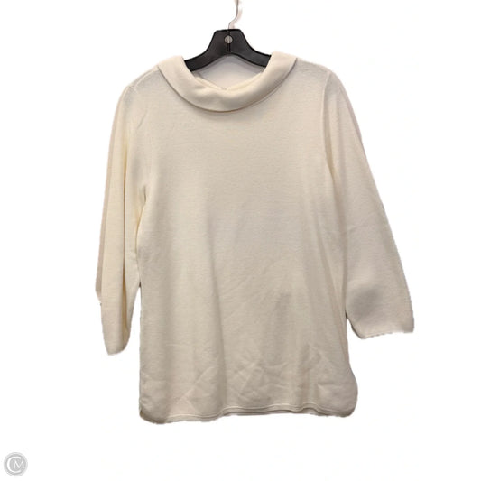 Sweater By Talbots In Cream, Size: M