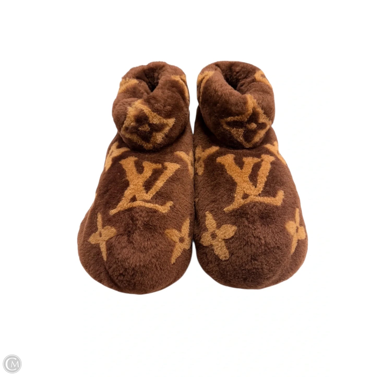 Boots Luxury Designer By Louis Vuitton In Brown, Size: 10.5