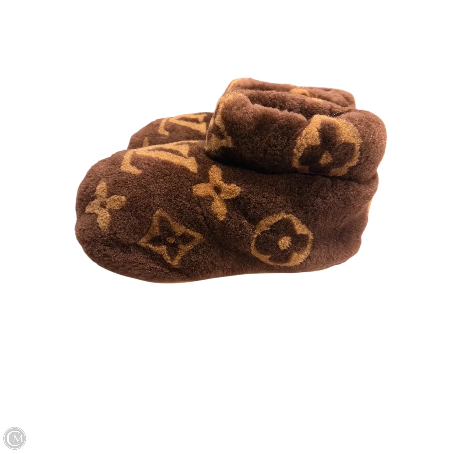 Boots Luxury Designer By Louis Vuitton In Brown, Size: 10.5