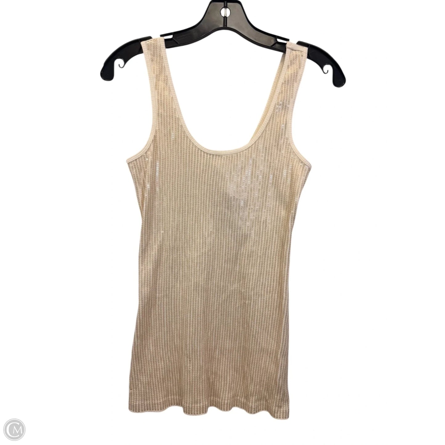 Top Sleeveless By Express In Cream, Size: S