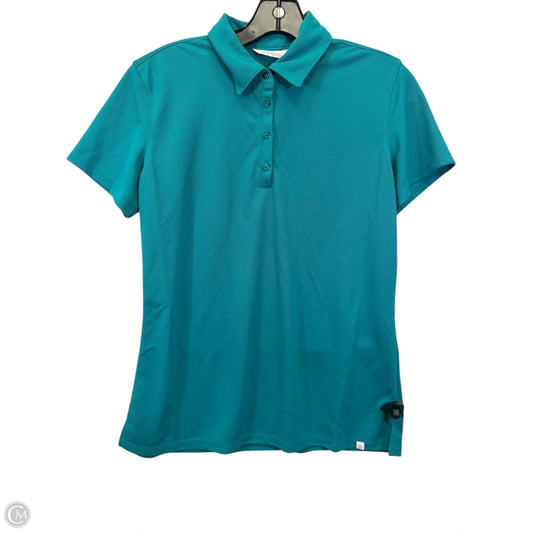 Top Short Sleeve By Lady Hagen In Teal, Size: M