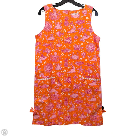Dress Casual Midi By Lilly Pulitzer In Orange & Pink, Size: M