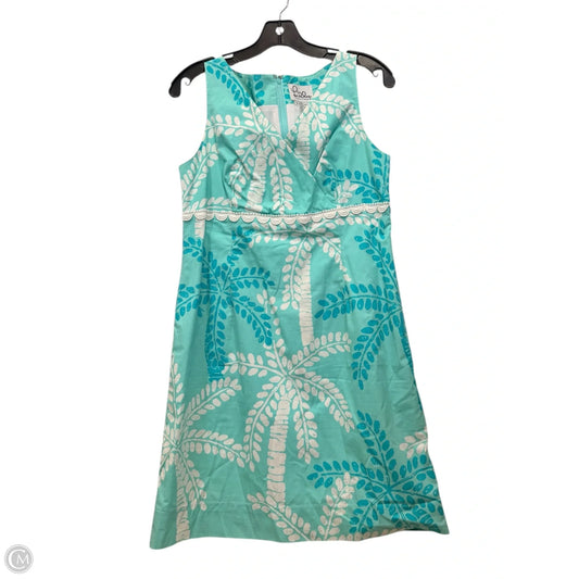 Dress Casual Midi By Lilly Pulitzer In Blue & White, Size: M