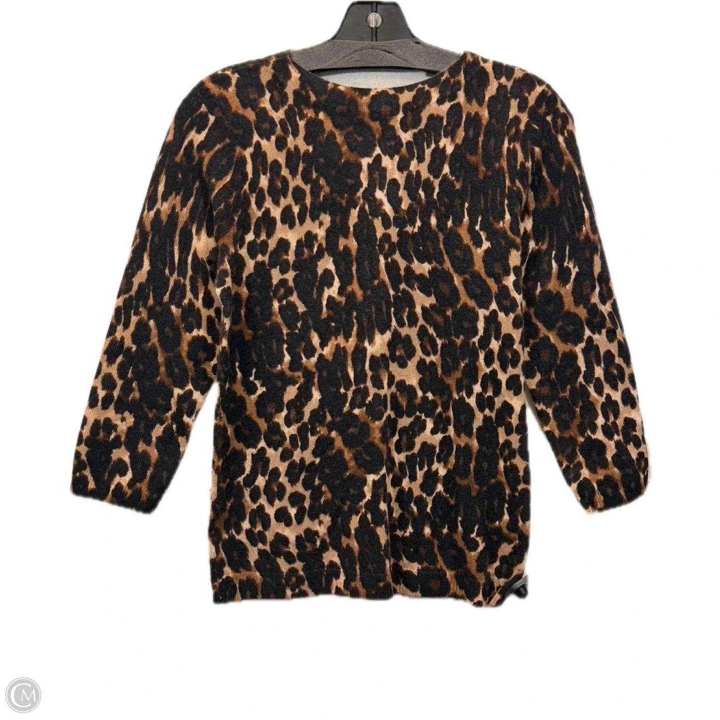 Sweater Cashmere By Talbots In Animal Print, Size: Sp