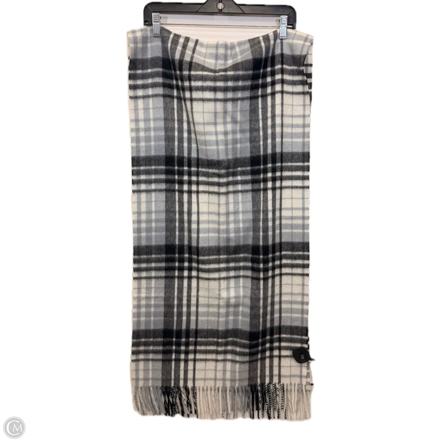 Scarf Winter By Talbots In Black & Cream