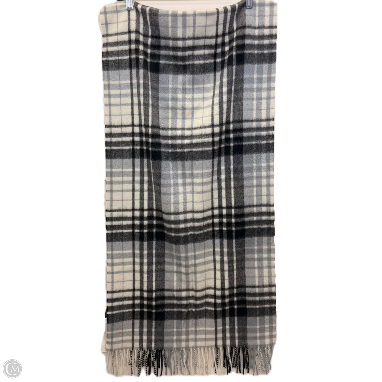Scarf Winter By Talbots In Black & Cream