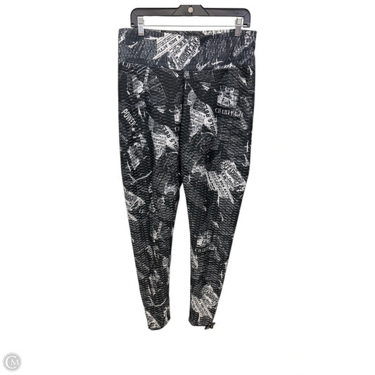 Pants Joggers By new look In Black & White, Size: 2x