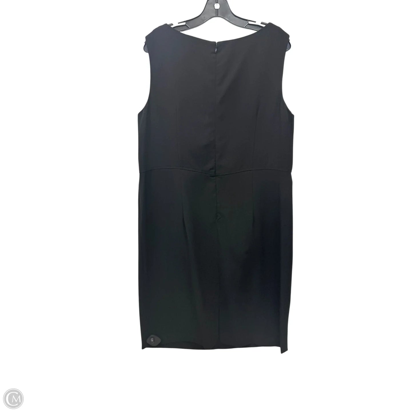 Dress Party Midi By Dressbarn In Black & Silver, Size: Xl