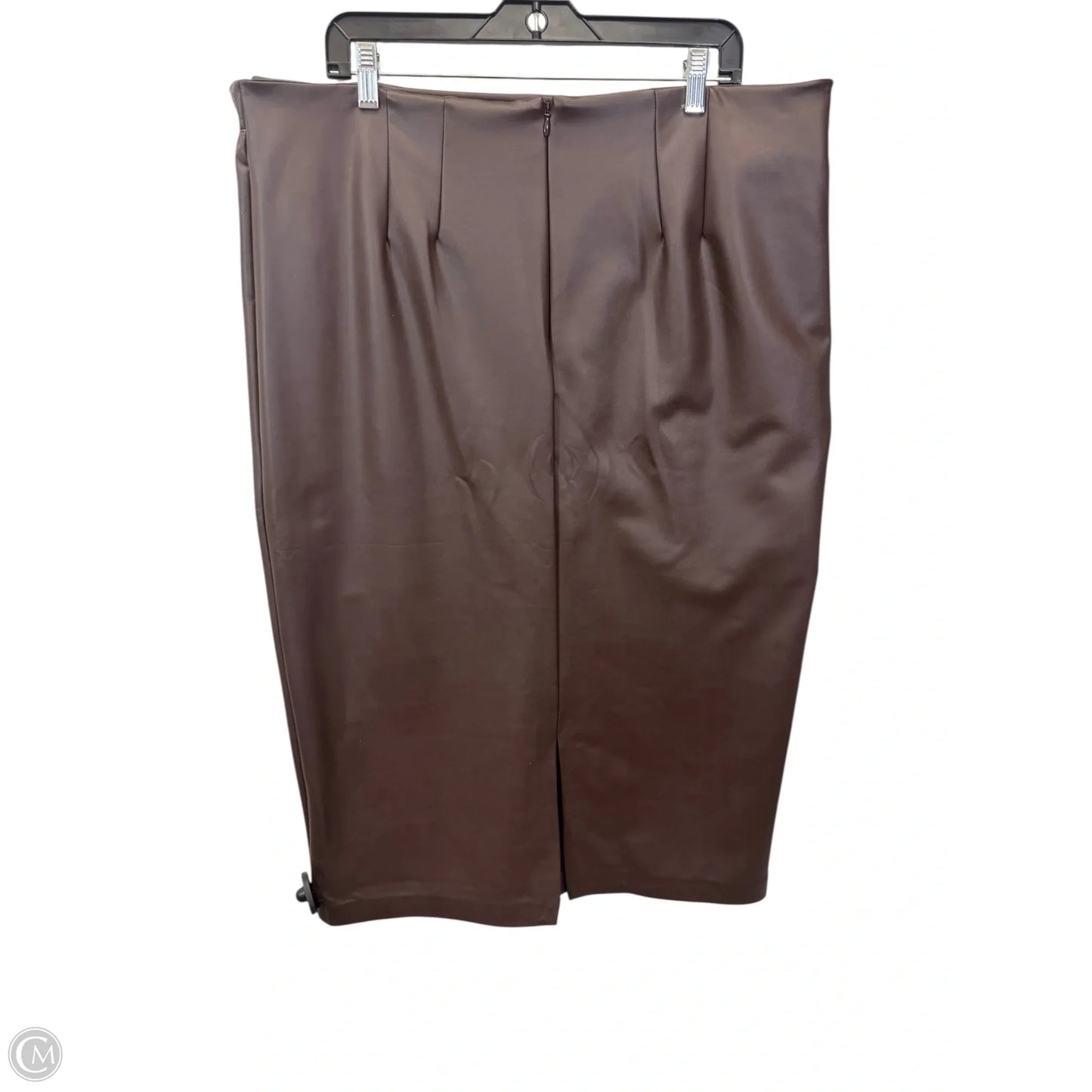 Skirt Maxi By Eloquii In Brown, Size: 2x