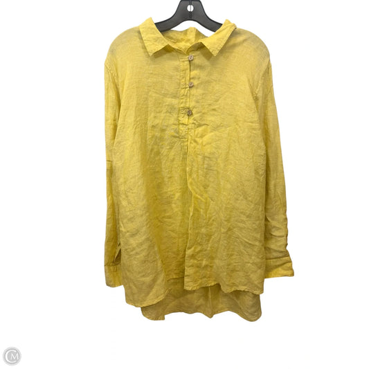 Top Long Sleeve By Cynthia Rowley In Yellow, Size: 3x