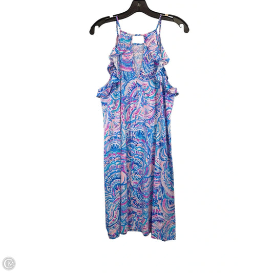 Dress Designer By Lilly Pulitzer In Blue & Purple, Size: L