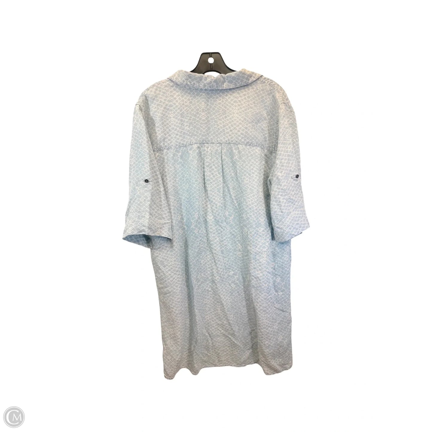 Dress Casual Midi By Chelsea And Theodore In Blue & White, Size: Xl