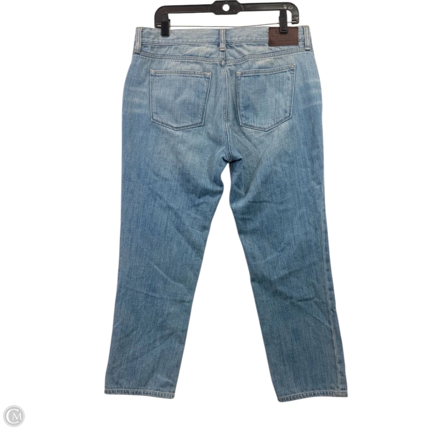 Jeans Straight By Lauren By Ralph Lauren In Blue Denim, Size: 10