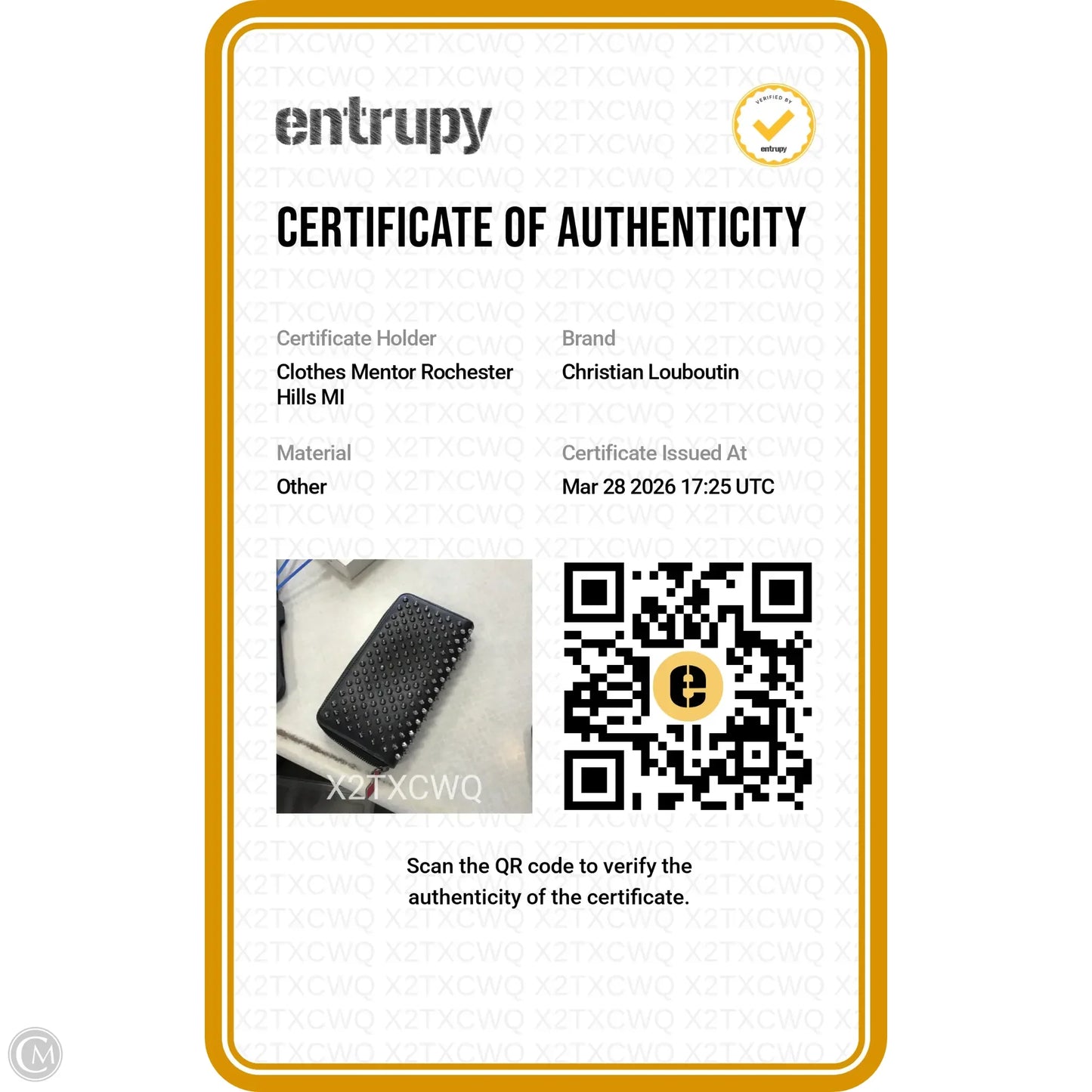 Wallet Luxury Designer By Christian Louboutin, Size: Medium