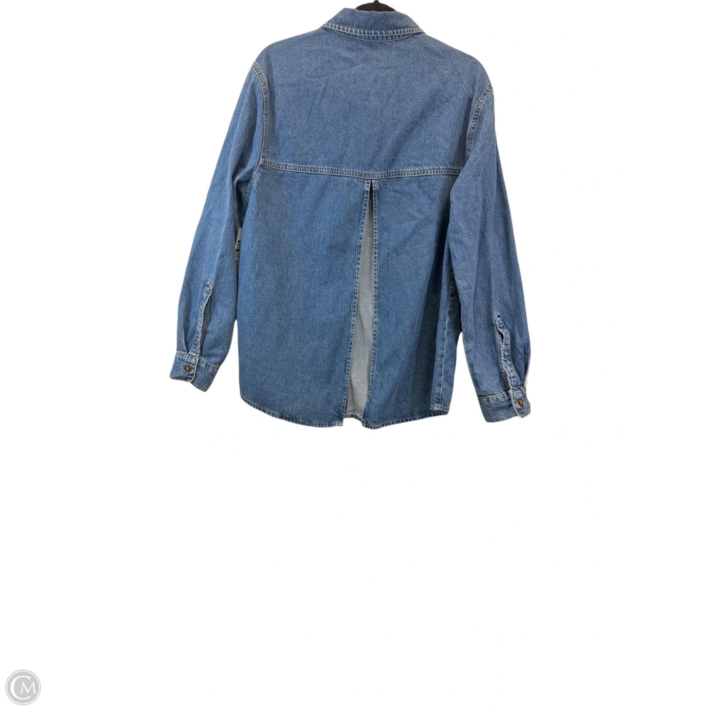Jacket Denim By Good American In Blue Denim, Size: M