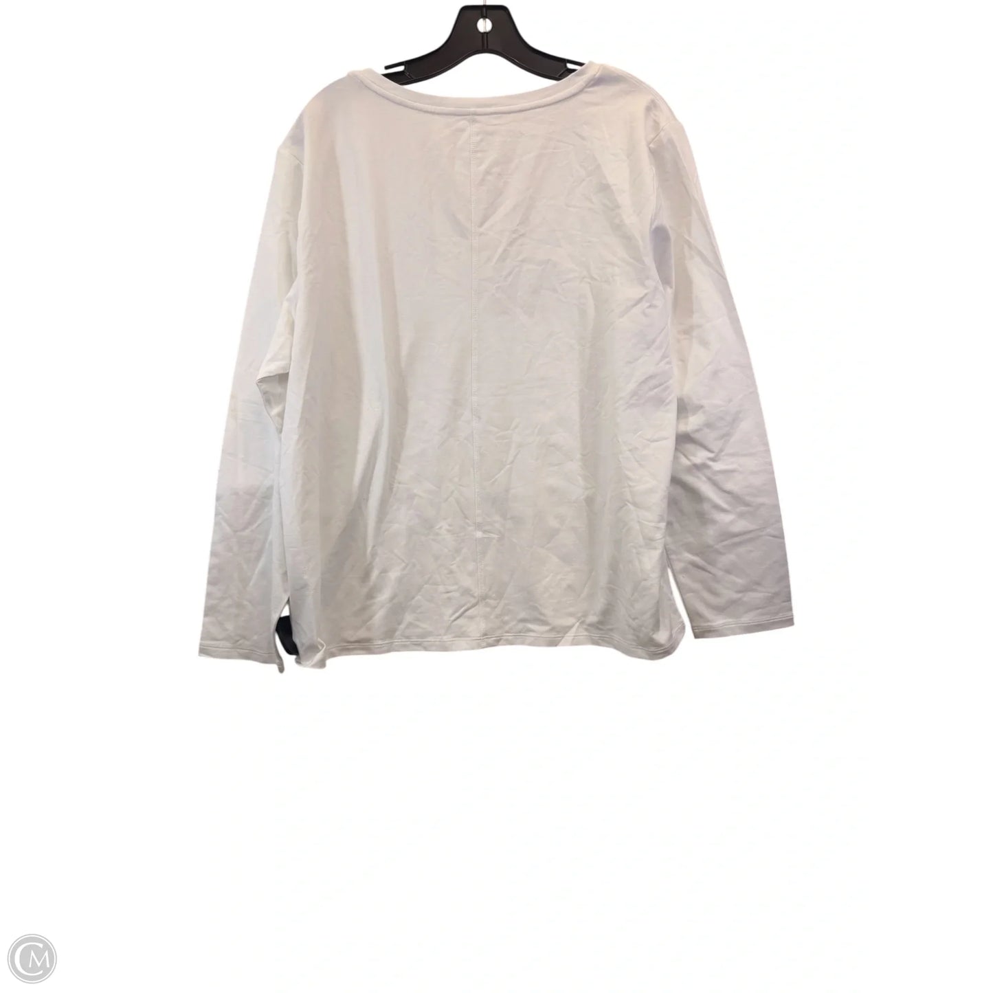 Athletic Top Long Sleeve Crewneck By Athleta In White, Size: Xl