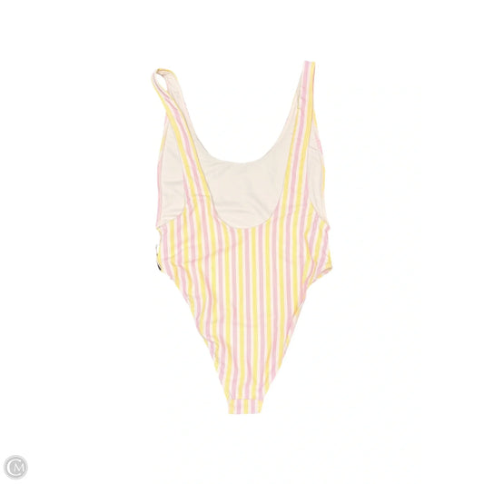 Swimsuit By Forever 21 In Pink & Yellow, Size: M