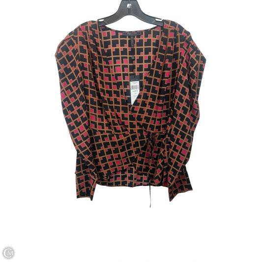 Top Long Sleeve By Bcbgmaxazria In Multi-colored, Size: M