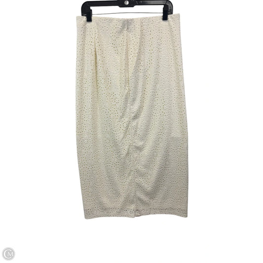 Skirt Maxi By A New Day In Cream, Size: M